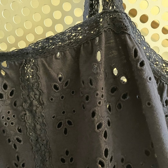 Urban Outfitters Eloise Eyelet Tank Top Size Medium in Navy Blue. NWT - Picture 5 of 11